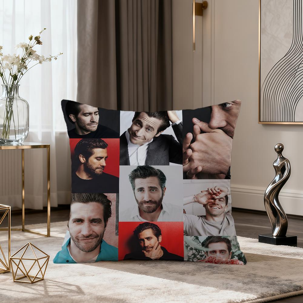 Meme Funny Fanart Jake G-Gyllenhaal Cushion Cover Soft Comfort Pillowcase Sofa Nap Living Room Party Home Pet Decor Pillowcover