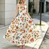 U-Neck Sleeveless Maxi Dress,Lightweight with Flowy Skirt,Elegant Casual Dress for Daily Outings & Parties