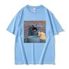 Funny Hungrt Tutter Mouse Meme Tshirt for Unisex Women Cute Kawaii Tee Shirt Unisex Cotton Tshirt Male Fashion Oversized Short Sleeve