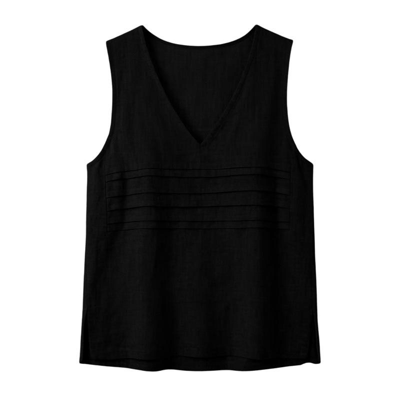 Women S V Neck Sleeveless Loose Casual Summer Top