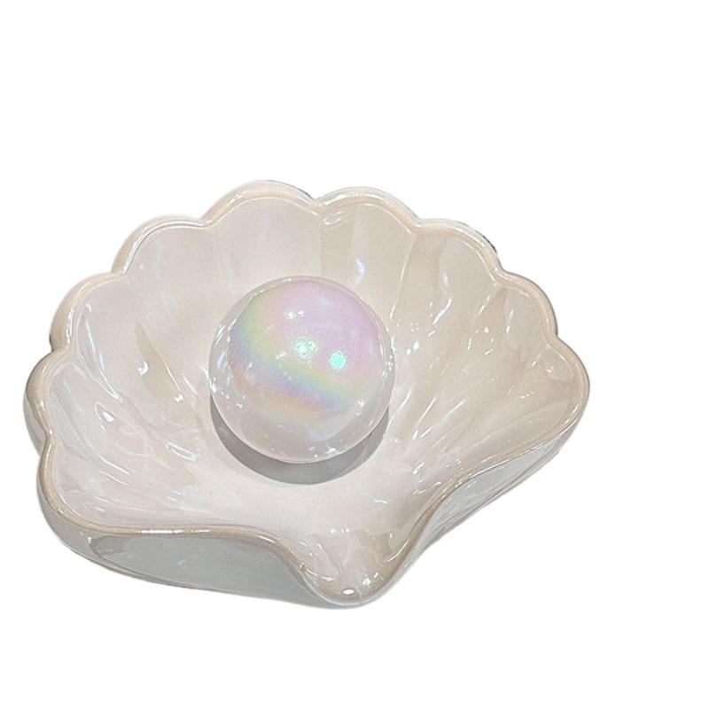 Shell Soap Box Bathroom Creative High-end Light Luxury Home and Daily Necessities Ceramics Decoration