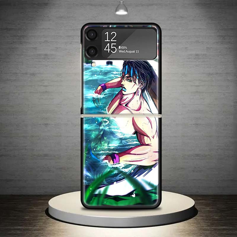 JoJo Adventure Rohan Kishibe Phone Case For Samsung Galaxy Z Flip 7 6 5 4 3 5G Shockproof Cover Z Flip7 Flip6 ZFlip5 Flip3 Flip4