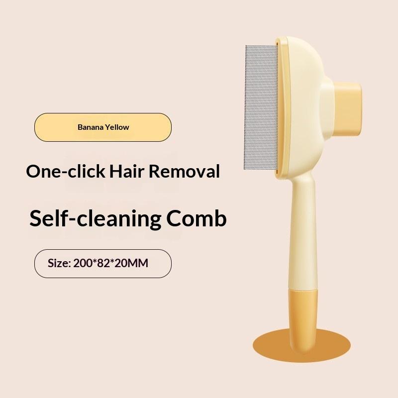 Self Cleaning Pet Grooming Brush Reduce Household Shedding Hair Remover Comb for Dogs Cats Pet Owners