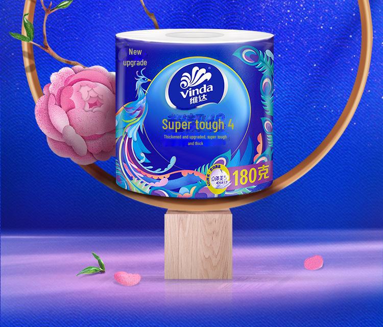 Vinda Ekologický 4vrstvý pevný toaletní papír - 10 rolí, 180 g