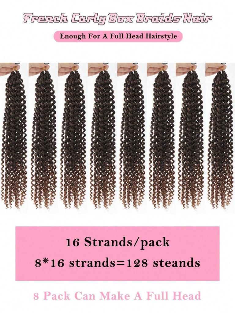 18 Inch Ocean Wave Crochet Hair Synthetic Deep Wave Twist Crochet Braiding Hair Extensions Ombre Afro Curls Passion Twist Hair