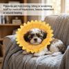 Sunflower Shaped Sunflower Collar Adjustable Fit Dog Cone Collar  Anti Scratch Protection