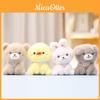Delightful Plush Animal Keychain Panda And Rabbit Dolls Perfect For Bag Accessories