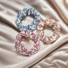 6pcs/lot Scrunchies for Hair Elastic Scrunchy Women Small Chiffon Floral Fabric Fashion Cute Daisy Garden Vocation