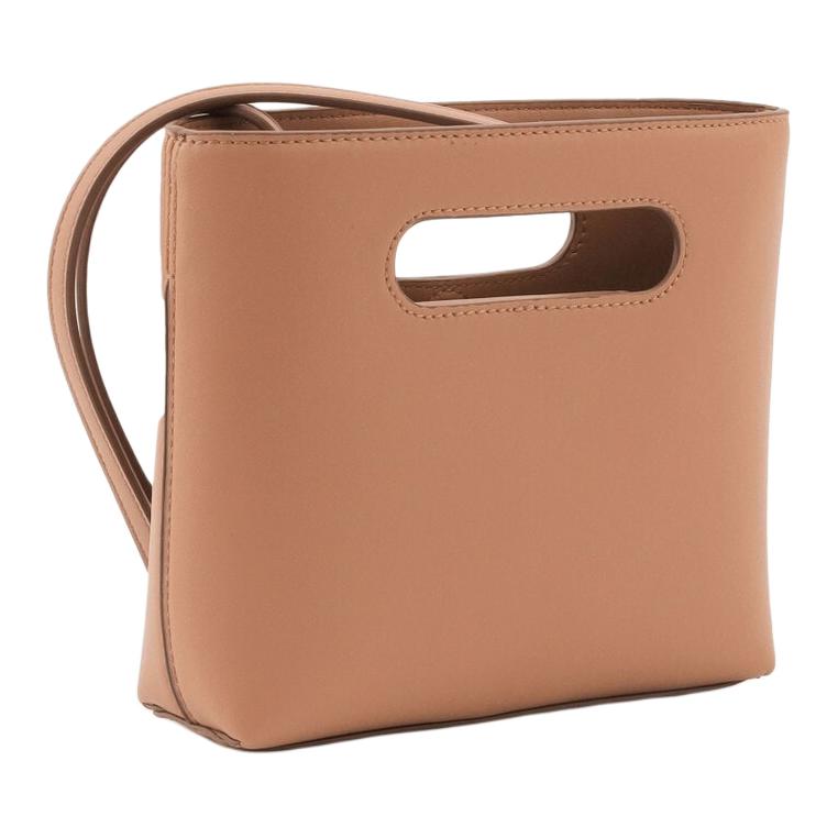 New CALVIN KLEIN Synthetic Leather Crossbody One Shoulder Handbag Small Women's Light Brown 40W0839-200
