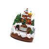 Christmas Cabin Musical Box with Rotating Train for Kid Adult Birthday Christmas 55KF