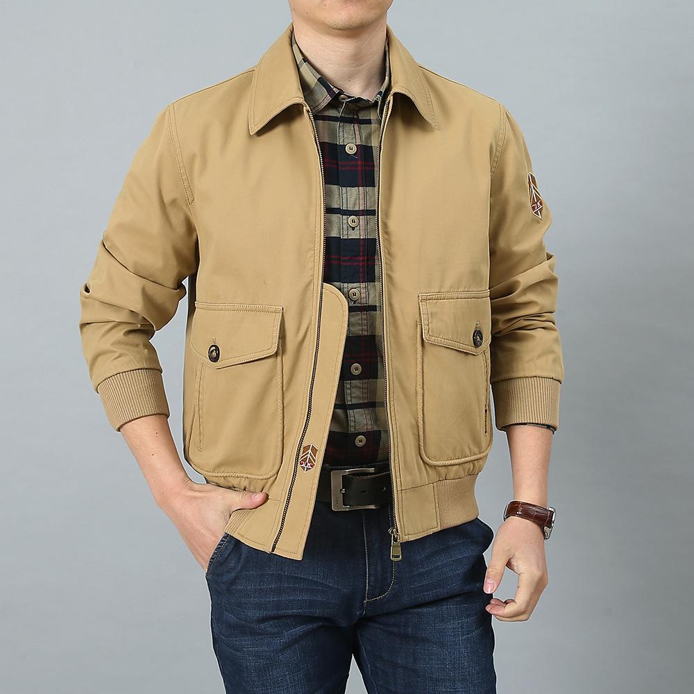 

Весенне-осенняя повседневная летная куртка мужская молодежная большого размера свободная рабочая куртка мужской летный костюм в корейском стиле 4XL