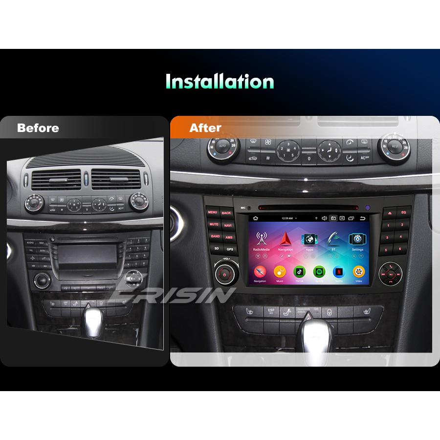 EU Stock Erisin ES6781EN 7 Inch Octa-Core Android 14.0 DSP Car Stereo Gps for Mercedes-Benz CLS Class W219 Car Dvd Player