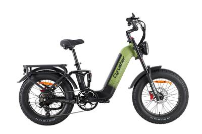 Cyrusher Kommoda 3.0 Adult E- Bike 250W Motor 52V20Ah  Battery 20 Inch All-Terrain Tires Multiple Colors Available Urban Commuting Mountain Riding