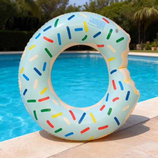 Sicherer Kinder Schwimmring Sommer PVC Verdickt Aufblasbar Auslaufsicher Schwimmen Außenpool Strandparty Schlauch Langlebig