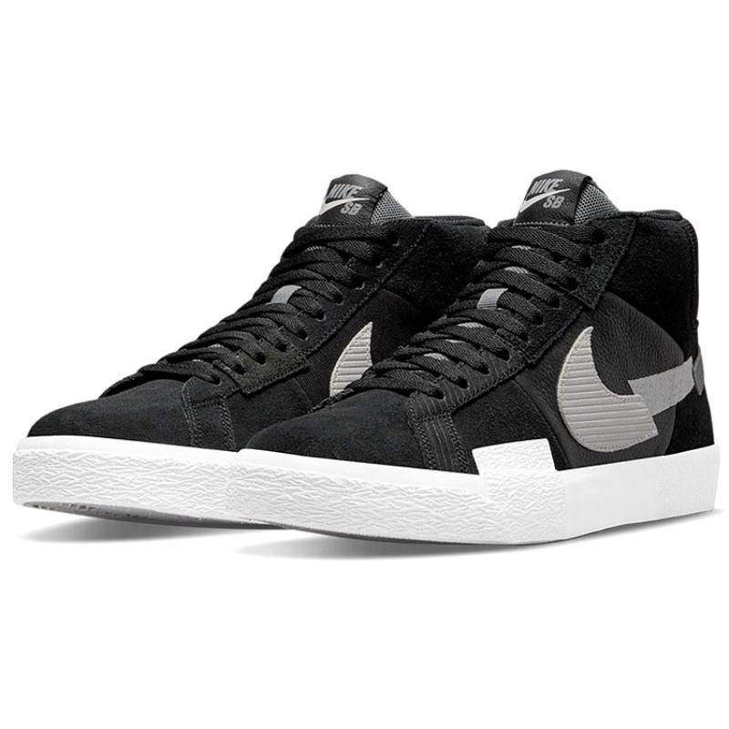 Nike Blazer Mid Mosaic Black Grey Sneakers Skateboard Shoes DA8854-001