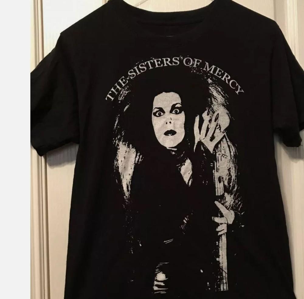 Rare The Sisters Of Mercy band 90s Short sleeve T shirt classic style Unisex T-Shirt S