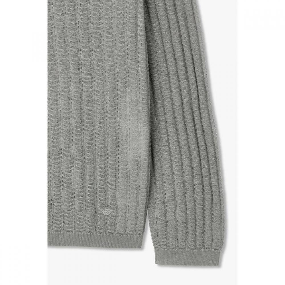 Emporio Armani Men S Lyocell Blend Polo Knit A516128033
