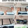 Multifunctional Car Sun Visor Organizer - Storage Bag with Zipper Pouch, Glasses Clip, and Sunglasses Holder - Car Interior Accessories