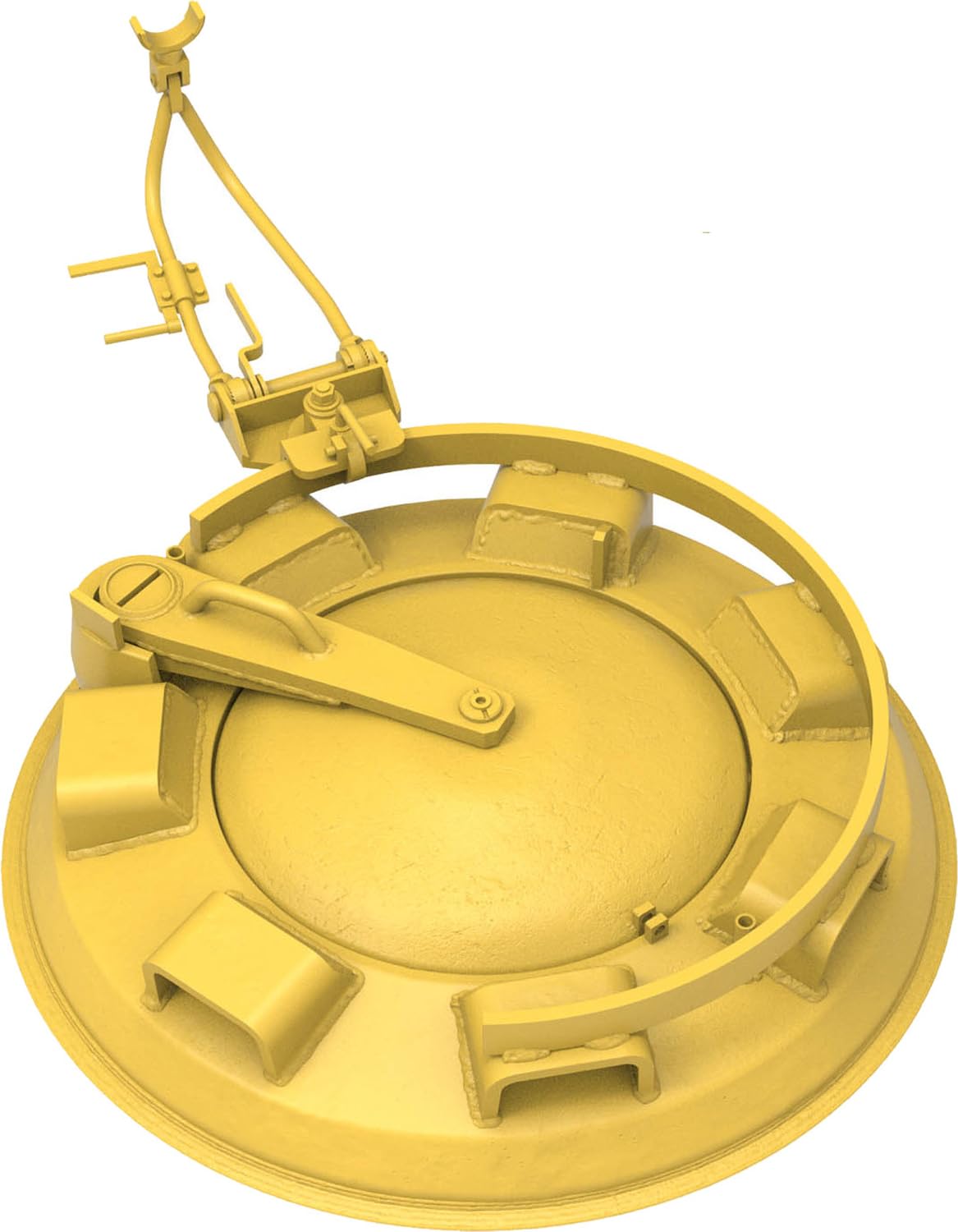 

T-Rex Studio 1/35 Scale German King Tiger Welded Cupola Set (without Drain Slits) Plastic Model Kit Parts TR35152-1