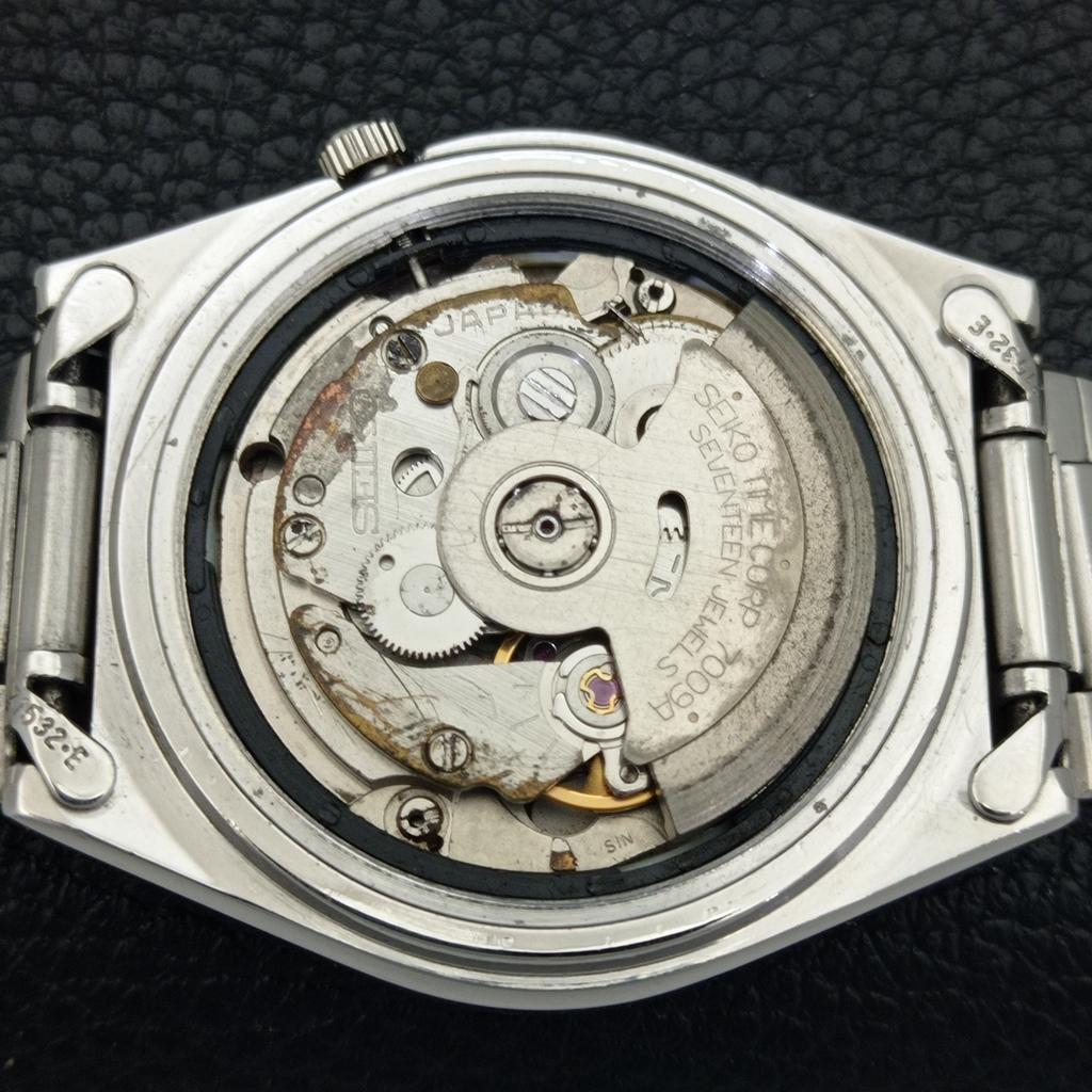 GENUINE VINTAGE SEIKO 5 AUTOMATIC 7009A JAPAN MENS RED DIAL WATCH A702404-5 R124-a702404