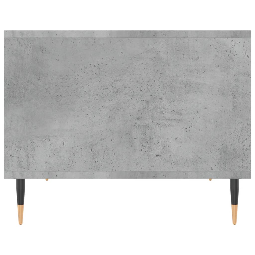 Coffee Table Concrete Grey 60x50x40 cm Wood Based Material