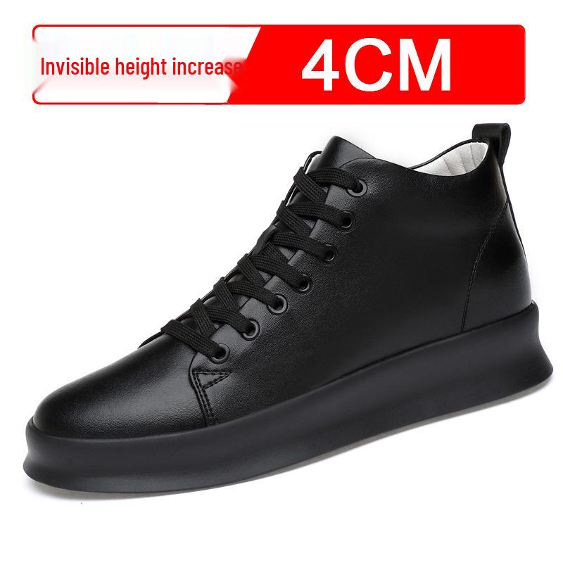 Summer Fashion 8CM Height Boost Men's Hidden Heel Korean Style British Trend Casual Skate Shoes