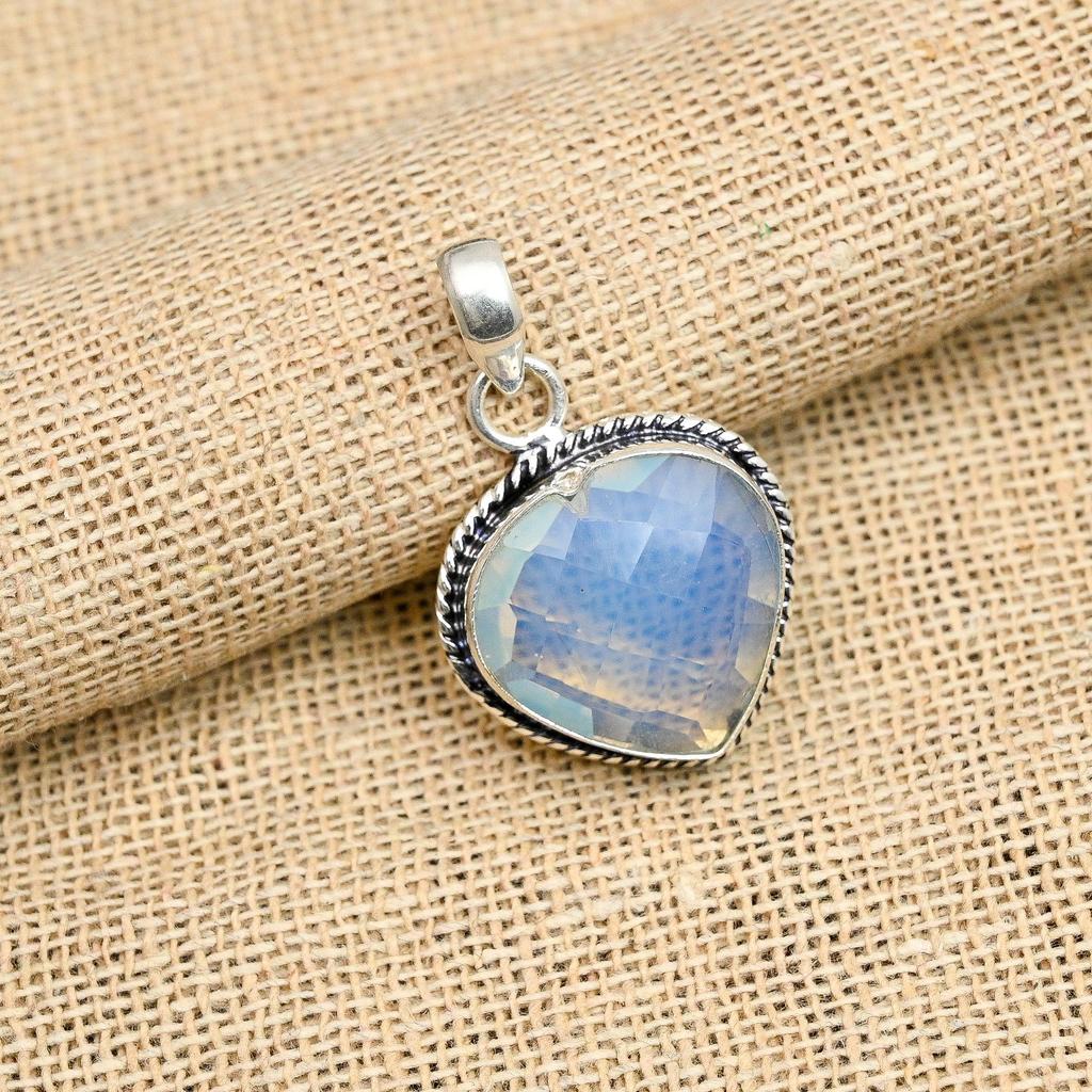 Fantastic Milky Opal Gemstone Handmade 925 Solid Sterling Silver Jewery For Wedding Gift
