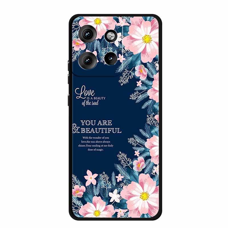 Pro pouzdro Moto Edge 50 Neo Luxusní měkké silikonové TPU pouzdra na telefon pro Motorola Edge 50 Neo Moto S50 5G Nárazuvzdorné kryty ve tvaru srdce Fundas