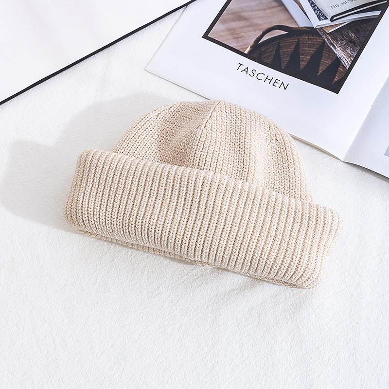 Women's Winter Hats Casual Candy Color Beanie For Female Streetwear Warm Knitted Hat Outdoor Knitted Hat