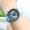 Luxusuhren für Herren Multifunktionale Sport-Quarzuhr Chronograph Wasserdicht Leuchtend Herrenuhr Datum