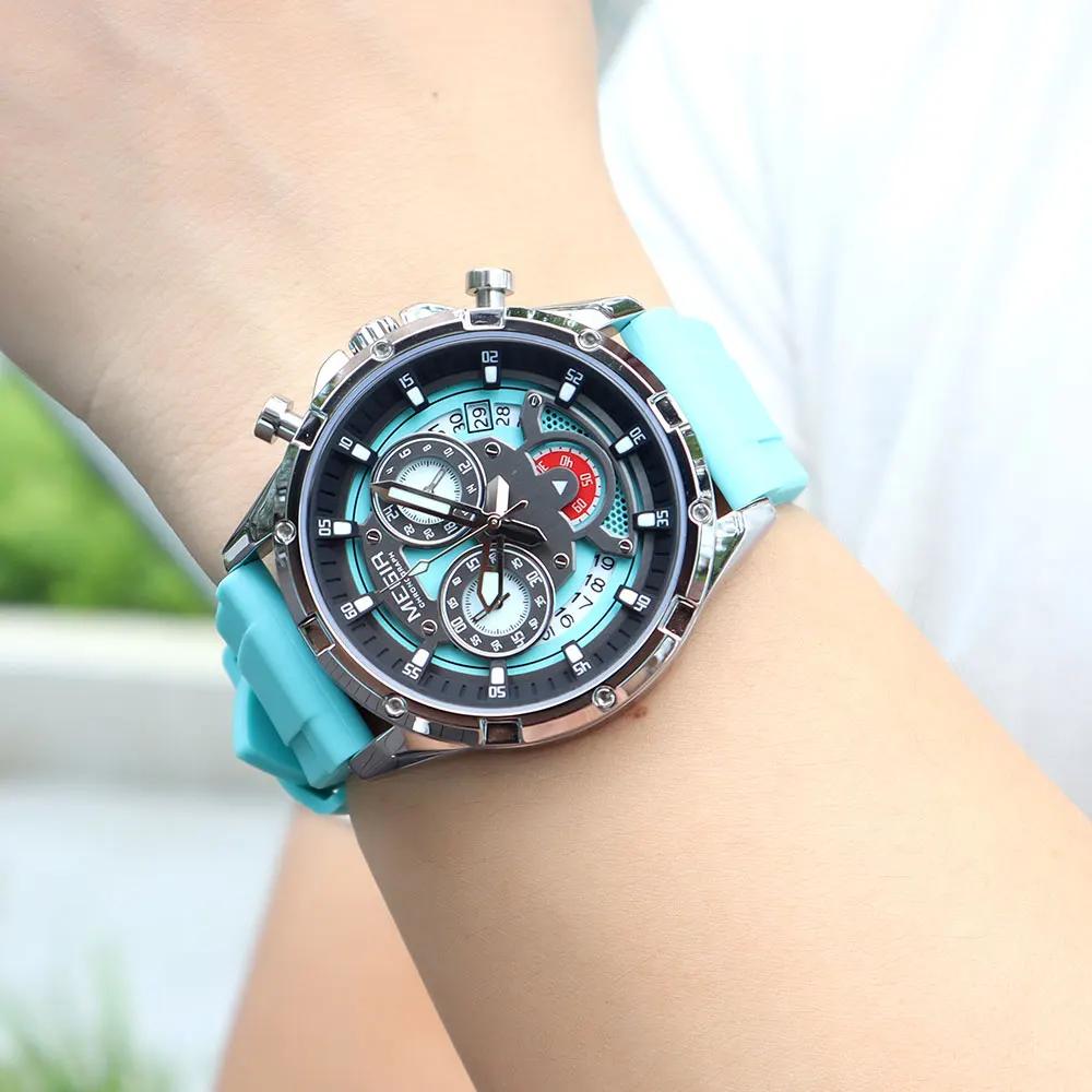 Luxusuhren für Herren Multifunktionale Sport-Quarzuhr Chronograph Wasserdicht Leuchtend Herrenuhr Datum