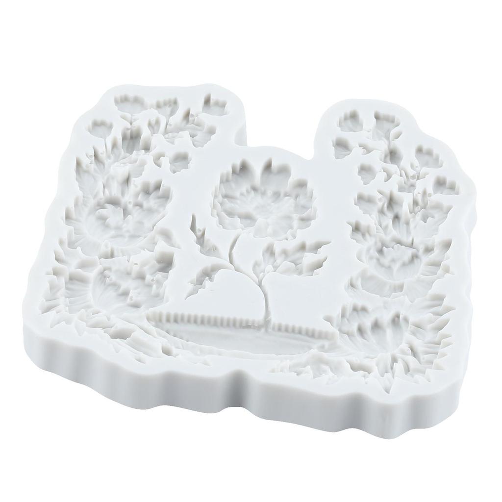 Bird Sunflower Silicone Mold Leaf Flower Vase Snail Fondant Molds Cake Decorating Tools Cupcake Topper Candy Resin Clay Chocolate Gumpaste Mold