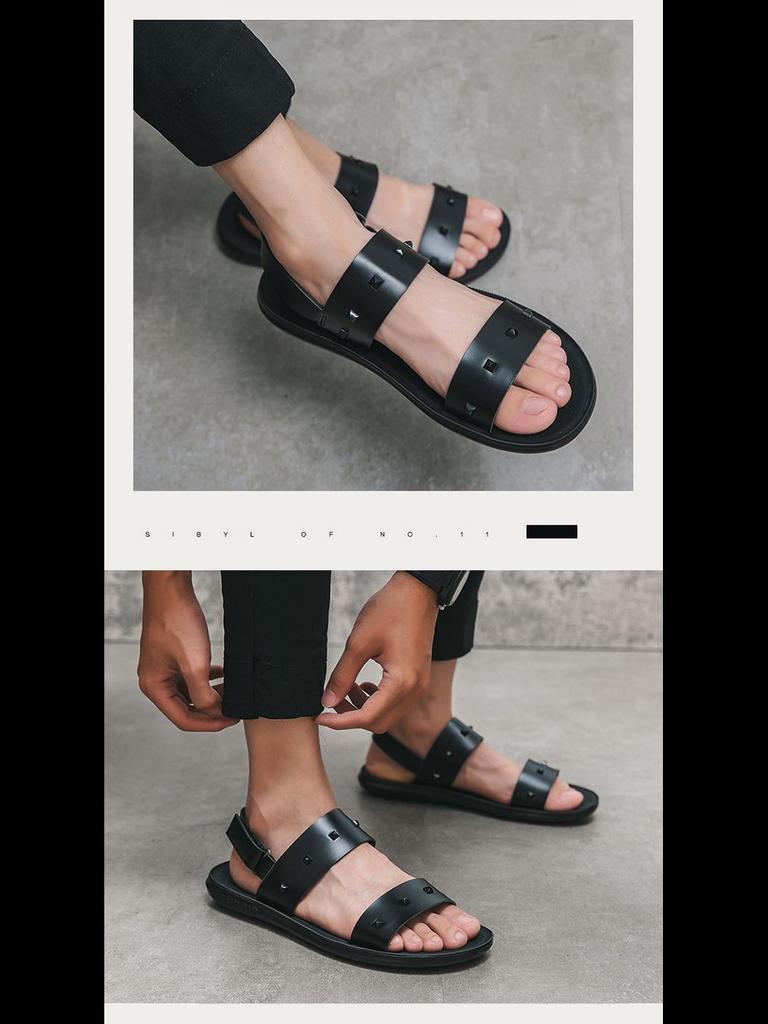 Sommersandalen für Herren in großen Größen: Trendige, atmungsaktive Freizeitschuhe für modebewusste Teenager