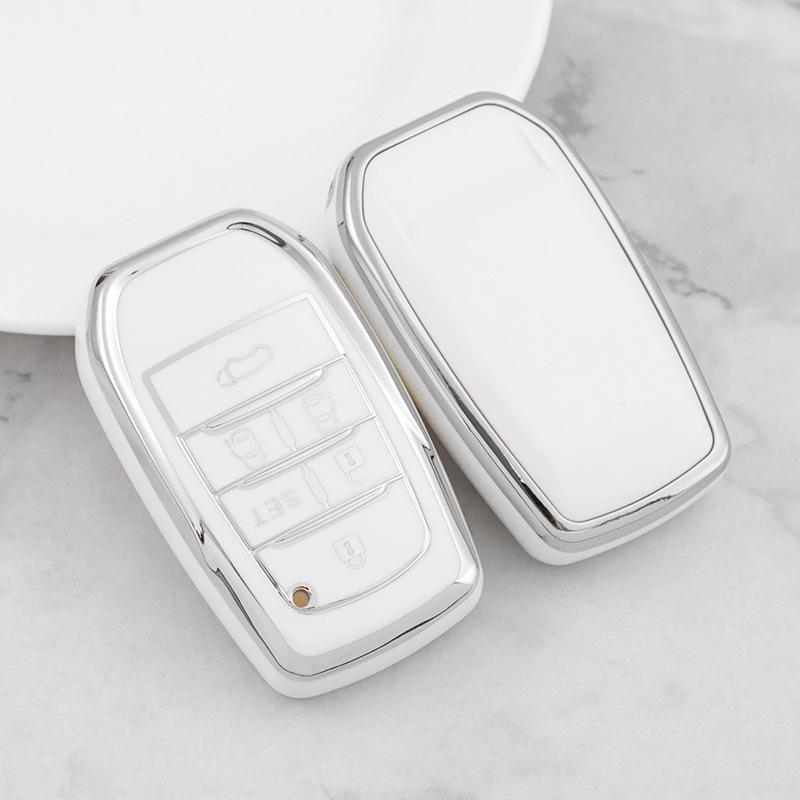 Silver Edge Car Key Shell for Toyota Alphard/Vellfire (Button 23456)