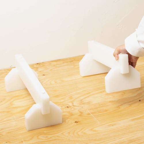 Endo Shoji Commercial Cutting Board Legs, 45cm, Polyethylene, Made in Japan, AMN28045