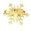 Yousheng 12Pcs/Set Napkin Ring Reindeer Snowflake Shape Metal Festive Napkin Holders Tableware Christmas Table Decoration
