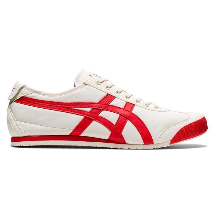 ONITSUKA TIGER Mexico 66 კრემისფერი ცეცხლოვანი წითელი უნისექსის სპორტულები 1183B497-101