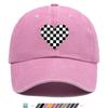Pc Heart Black And White Checkered Print Baseball Cap Trucker Hat Comfortable And Breathable Fashionable And Aesthetic Cart