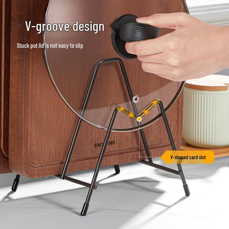 Chui Da Huang 3-Tier Kitchen Pot Lid & Cutting Board Rack