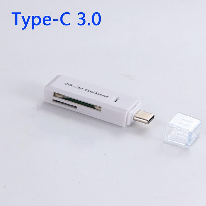 2-In-1 Multi Functional Type C 3.0 Card Reader Tf Memory Card Reader Usb Flash Drive Card Reader Adapter For Pc Laptops
