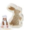 Easter Bunny Molds Silicone Resin Casting Rabbit Mold For Candle Making Flexible Crafts Resin Molds Desk Decor Candle Making