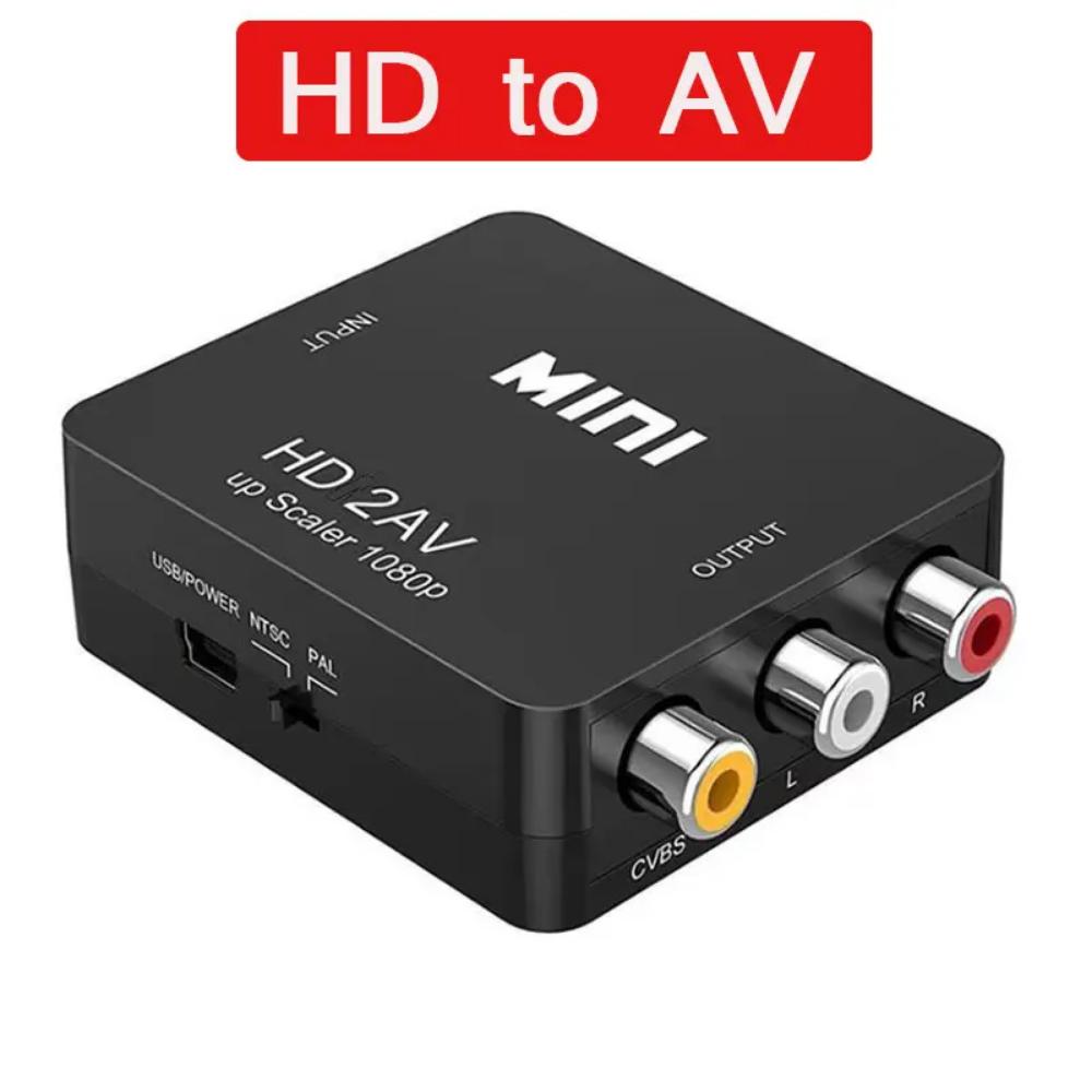 

1080P RCA AV в HDMI-совместимый HD в AV Композитный Адаптер-конвертер AV2HD Аудио-видео кабель CVBS AV Адаптер M