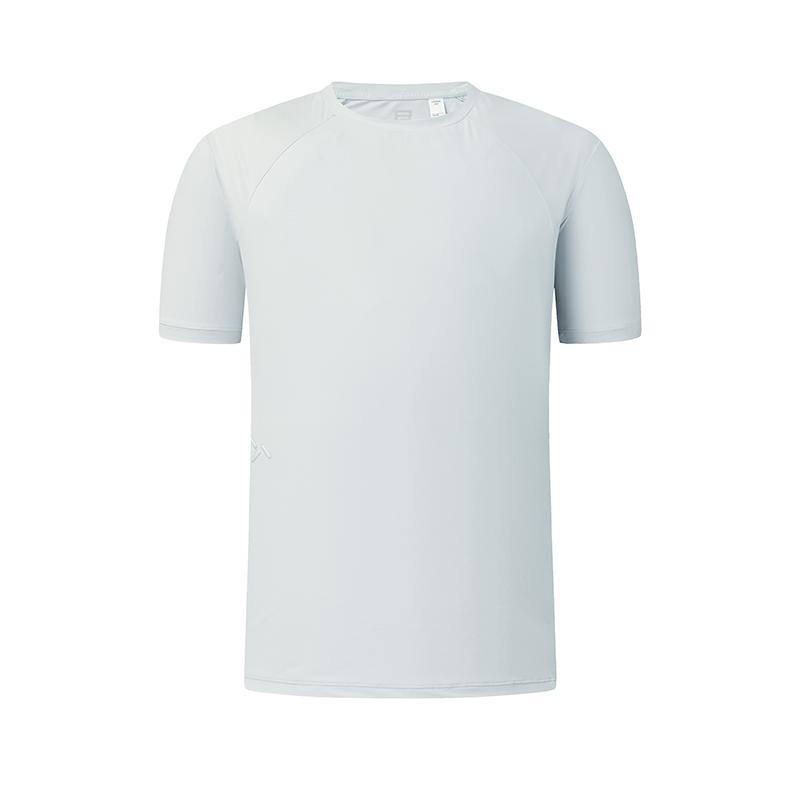 FILA Fitness Moisture Wicking Crew Neck Solid T-Shirt Men tops A11M631112F-GY M
