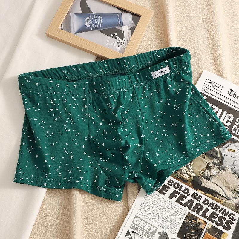 

Чоловіча боксерська білизна Еластична З високою посадкою З квітковим принтом Шорти Труси Вільного крою Дихаючі Трусики Великий розмір Бавовна Чоловічий Повсякденний одяг 4XL зелений