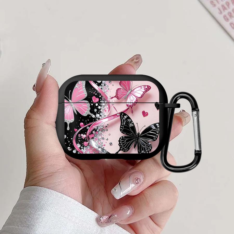 Case For Airpods 3 4 Pro Pro2 Pro3 1 2 Earphone Cases Cover Fashion Butterfly Cool