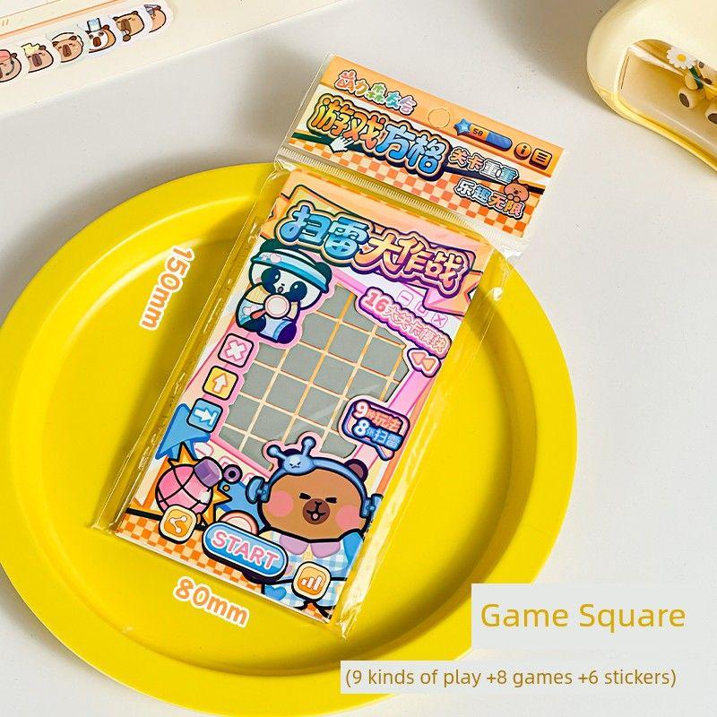 

Mine Clearance Battle Gaming Notebook Landscape Stickers Small Nose GA Collage Handmade DIY Label Stickers Bean Stickers Girl Game Square