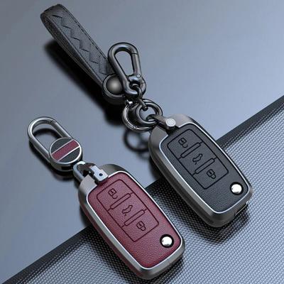 Çinko Alaşımlı Araba Uzaktan Anahtar Kılıfı VW Volkswagen Polo Golf Passat Beetle Caddy Tiguan Skoda Octavia Kodiaq Seat Leon Altea