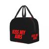 Kiss My Airs Tragbare Lunchbox für Frauen Kinder Schule Thermokühltasche Essen Isoliert Lunchtaschen Outdoor Reise Picknick Aufbewahrungstasche