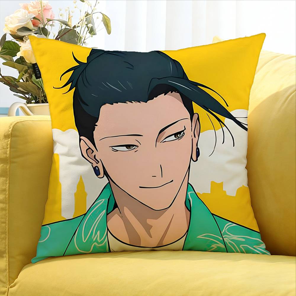 Geto Suguru Various Sizes Square Pillow Case For Car Home Bedchamber Decor