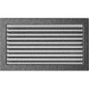 Vent Cover 22x37 Black and Silver with Blinds
